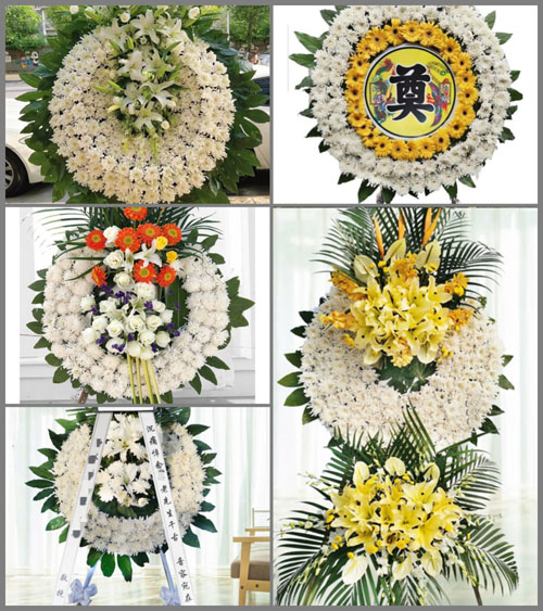 广东江门市开平市月山镇金村村花圈速递